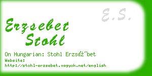 erzsebet stohl business card